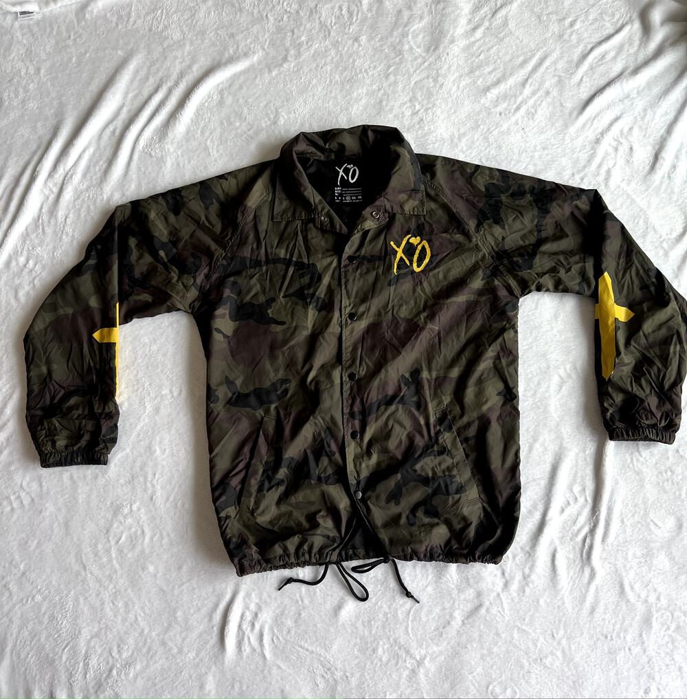 2017 XO The Weeknd Starboy Camo Coach Jacket XL Rare